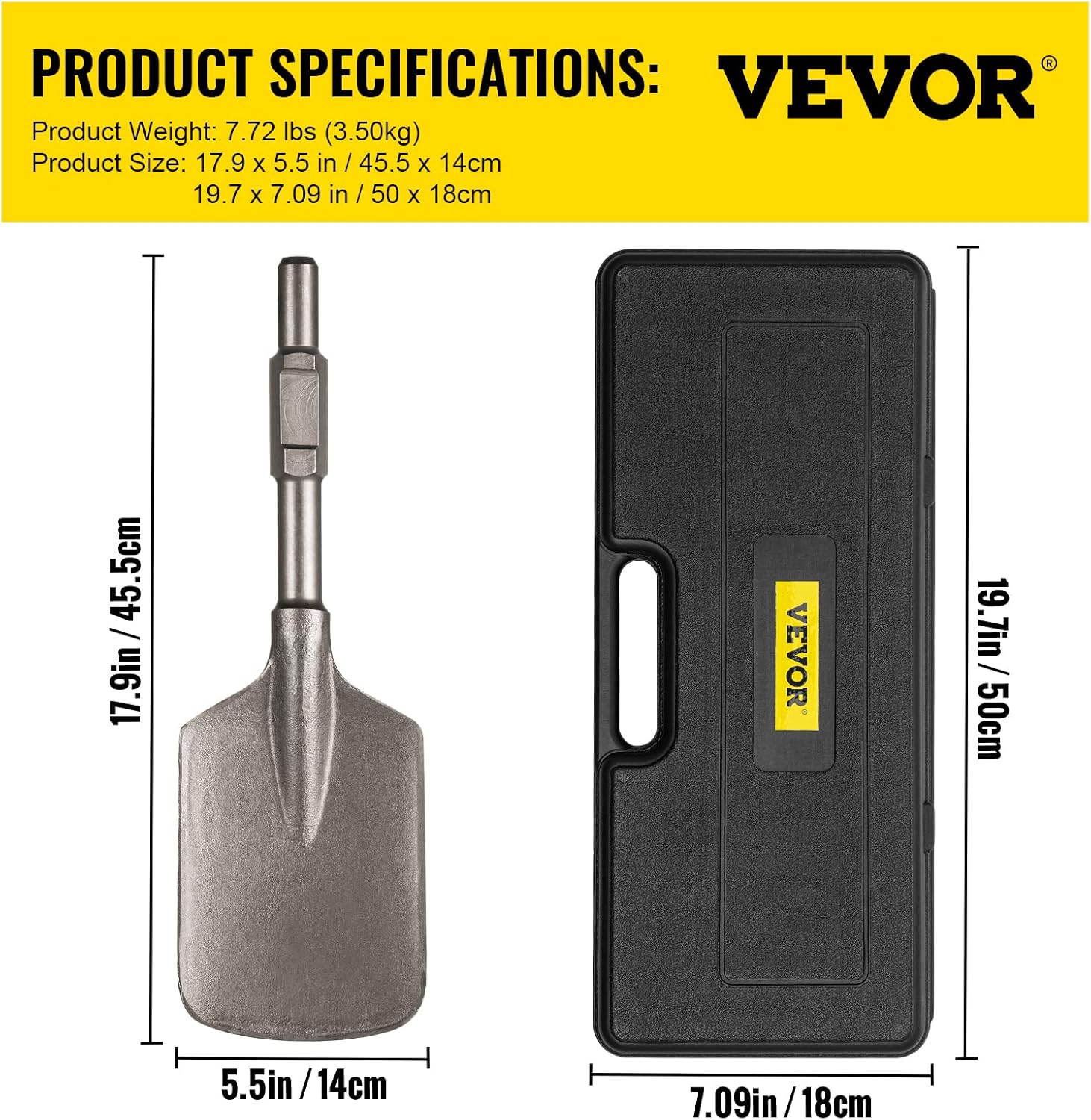 40Cr Steel Jackhammer Bit for Clay, Pack of 2 E88917
