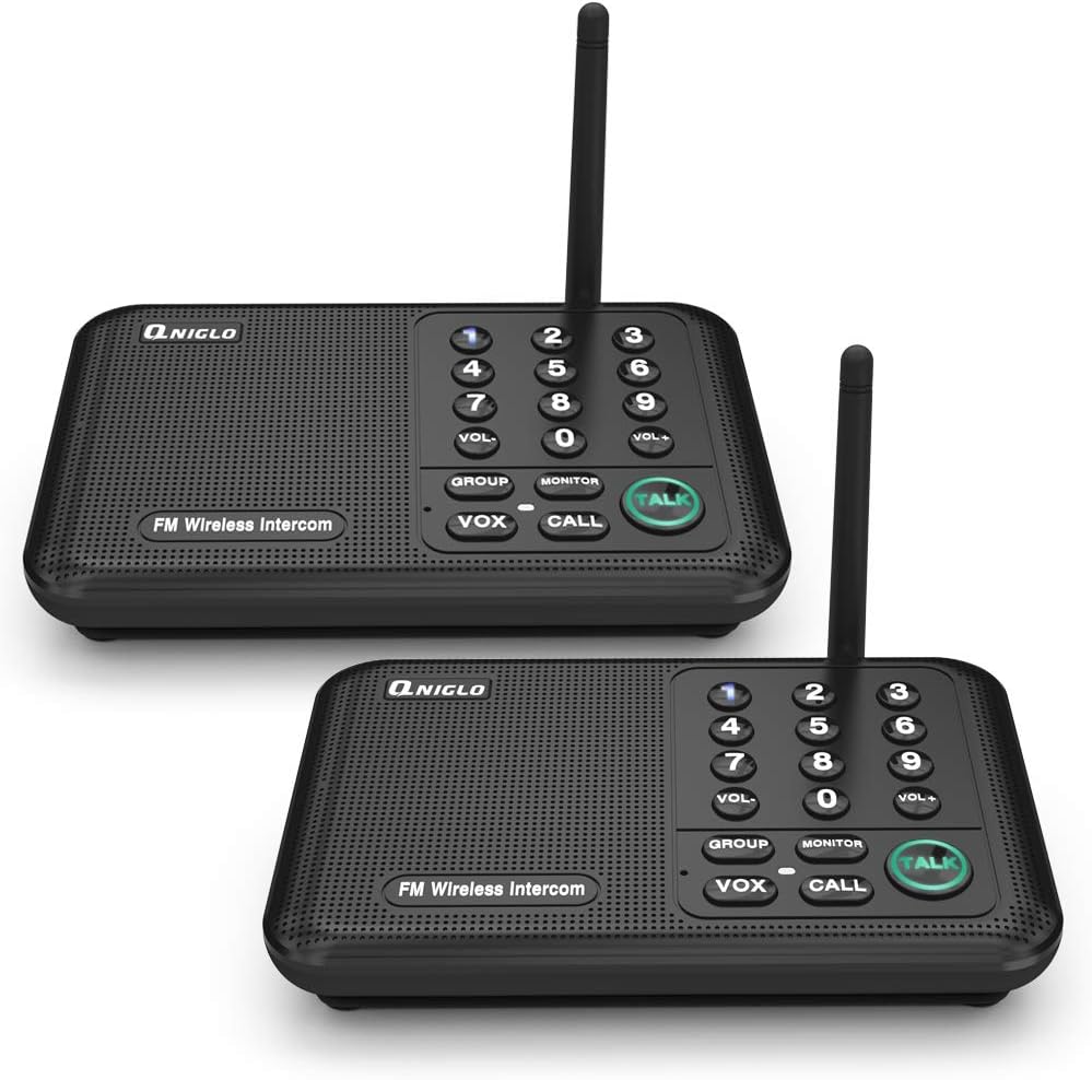 2 Way Wireless Intercom System, Pack of 2 Z341865