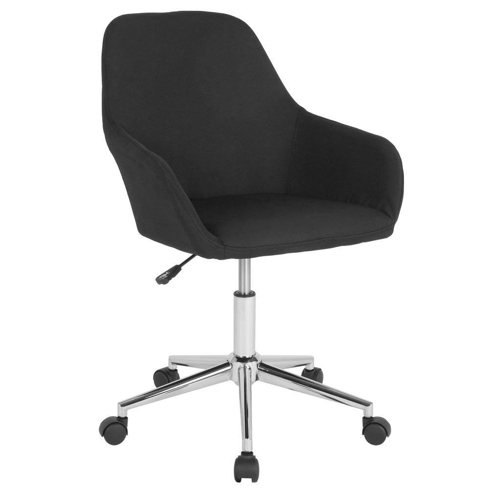 Black Fabric Office Desk Chair K7121