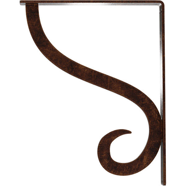 Antiqued Copper Wrought Iron Bracket R615
