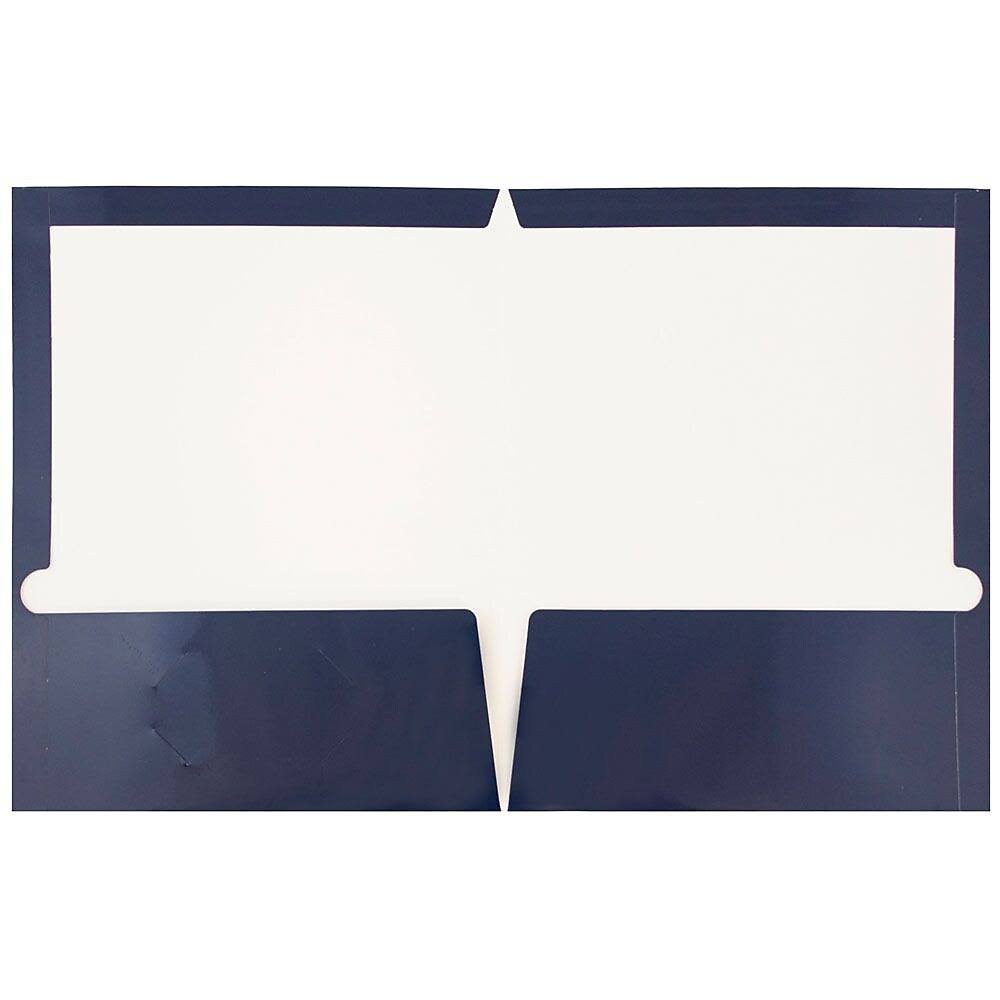 Navy Blue Two Pocket Presentation Folder 50 Pack C221