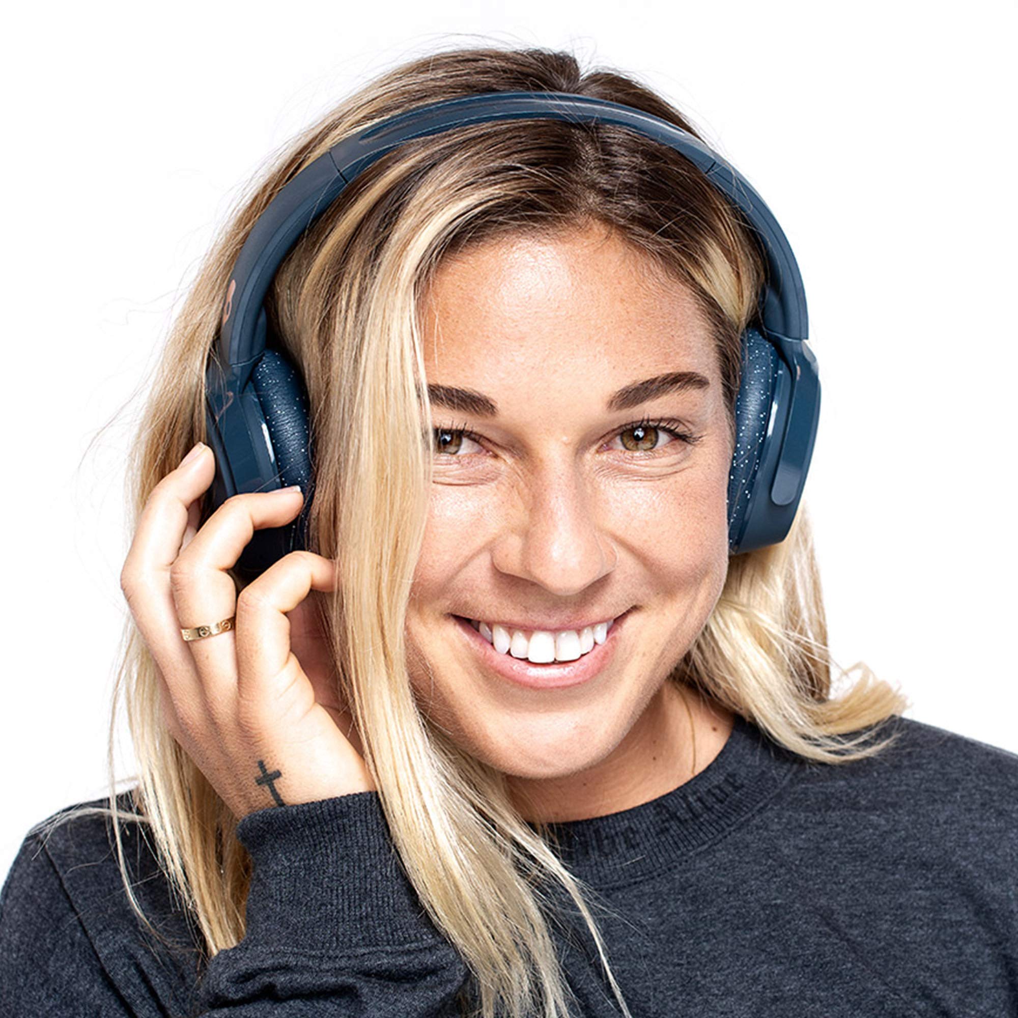 Grey On-Ear Wireless Headphones with Microphone V72435
