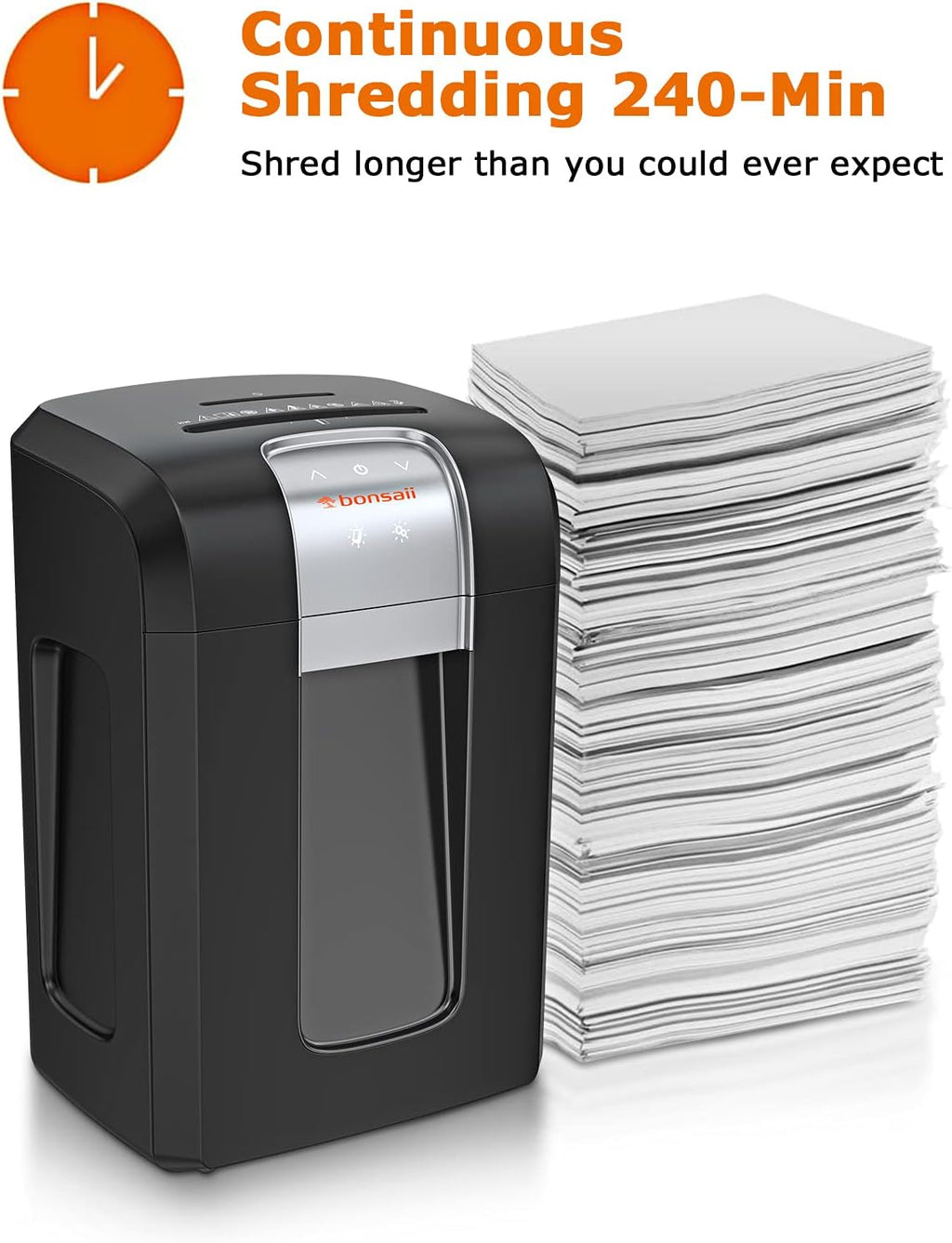 18-Sheet Cross-Cut Paper Shredder with Jam Proof System, 7.9 Gallons Pullout Wastebasket, Black W56822