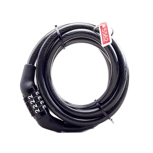 5 Foot Coiled Resettable Combination Bicycle Cable Lock Y816