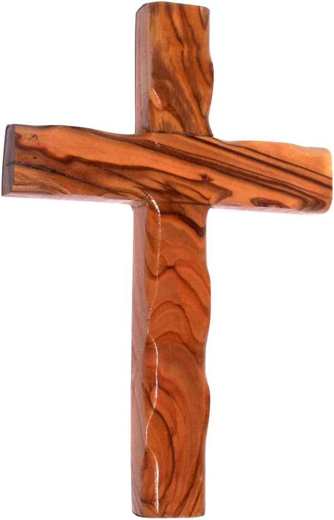 Olive Wood Cross with Certificate and Lord Prayer Card (4.75 Inches) Pack of 2 X565761