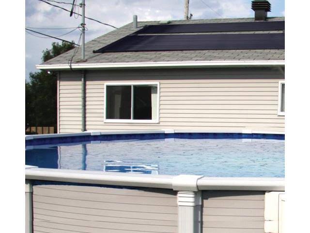 Solar Swimming Pool Heater Complete System with Roof Kits T90166