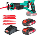 Cordless Reciprocating Saw 20V 2Ah 2 Batteries 4 Saw Blades M5157