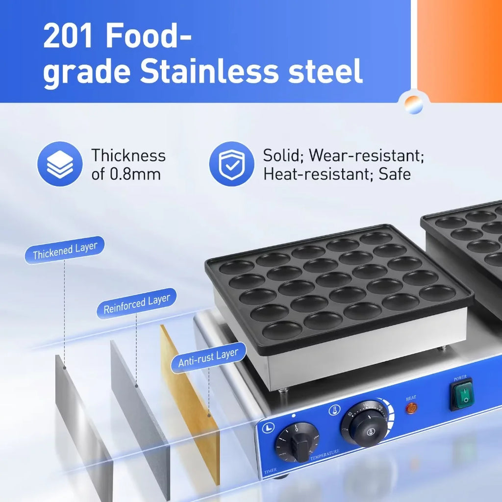 Non-stick Electric Waffle Maker N834