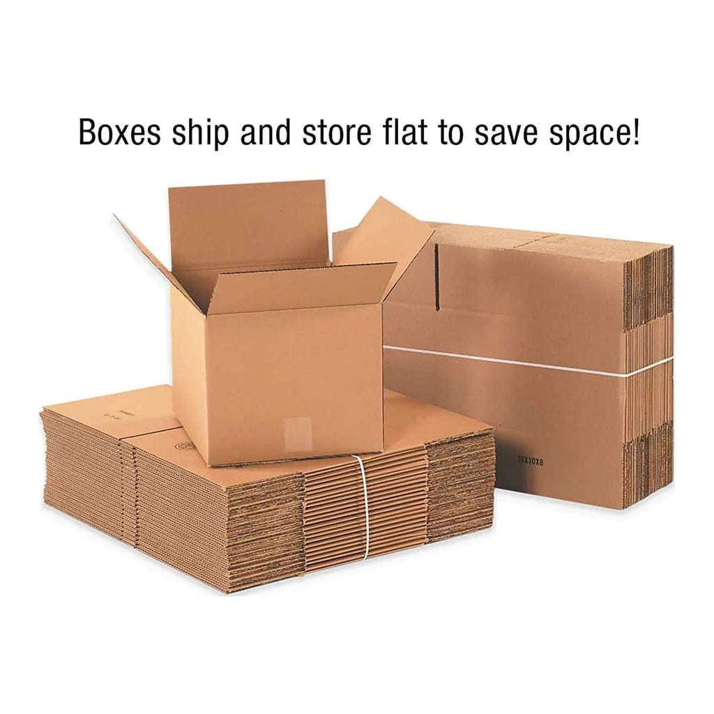 Tall Corrugated Boxes 5" x 5" x 50" Kraft 25/Bundle N55903