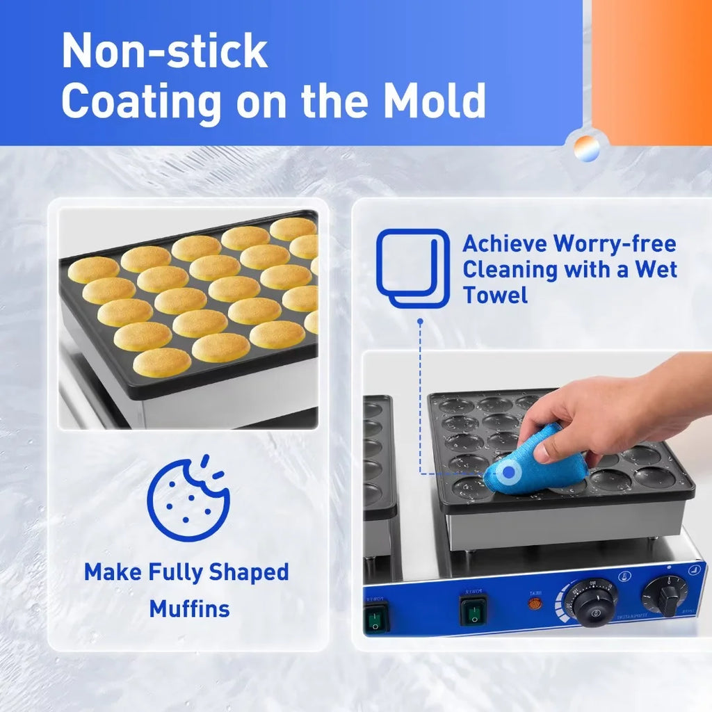 Non-stick Electric Waffle Maker N834