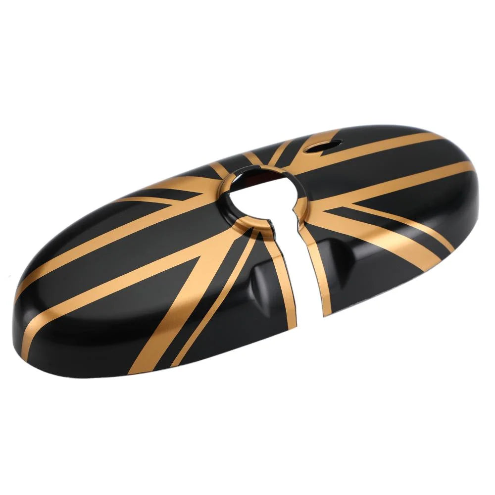 Black/Gold Rear View Mirror Cover E997986