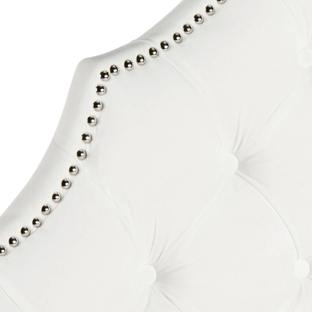 White King Tufted Velvet Headboard D30545
