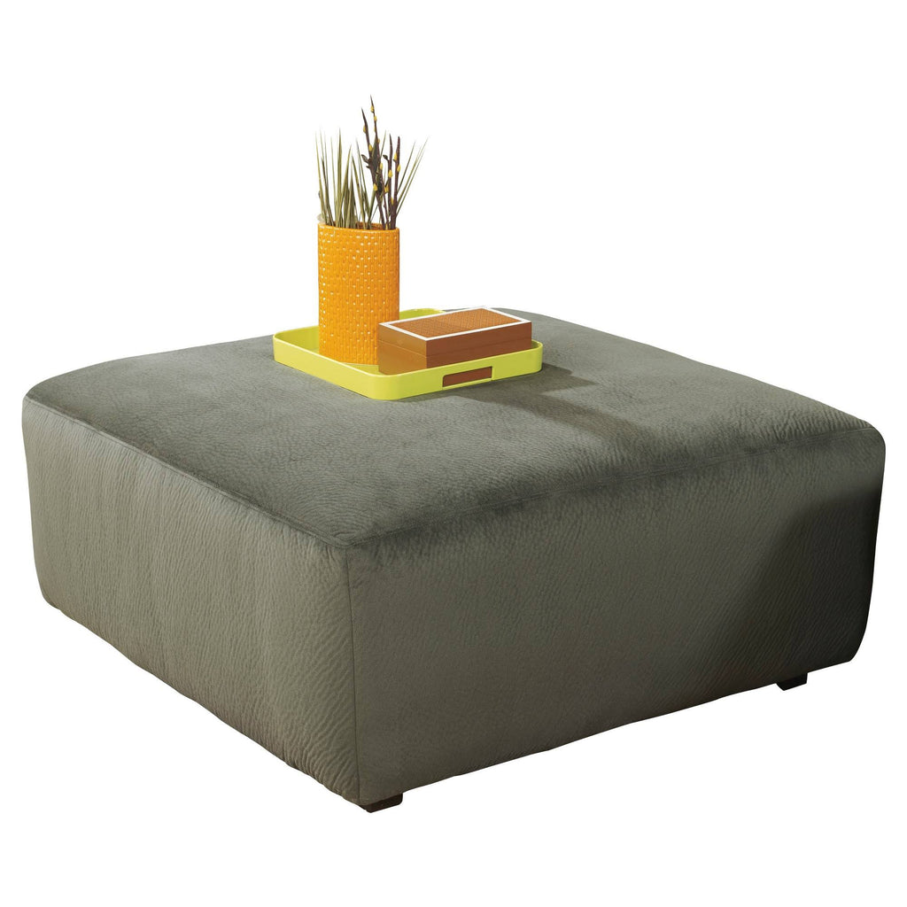 Oversized Pewter Accent Ottoman F601
