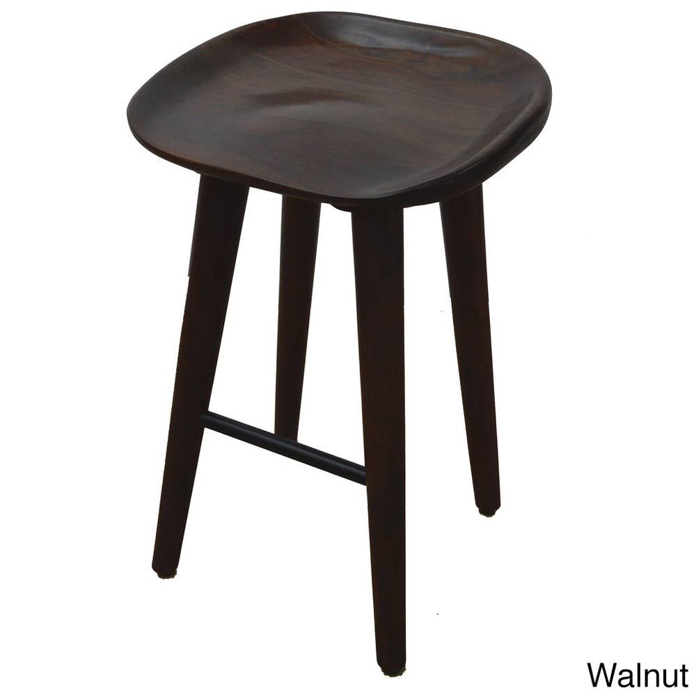 26-inch Solid Sheesham Wood Counter Stool Brown W8263
