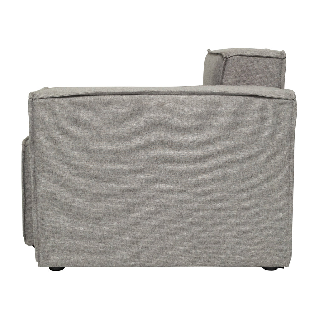 Gray Modular Sectional Sofa with Arm Rest N91588
