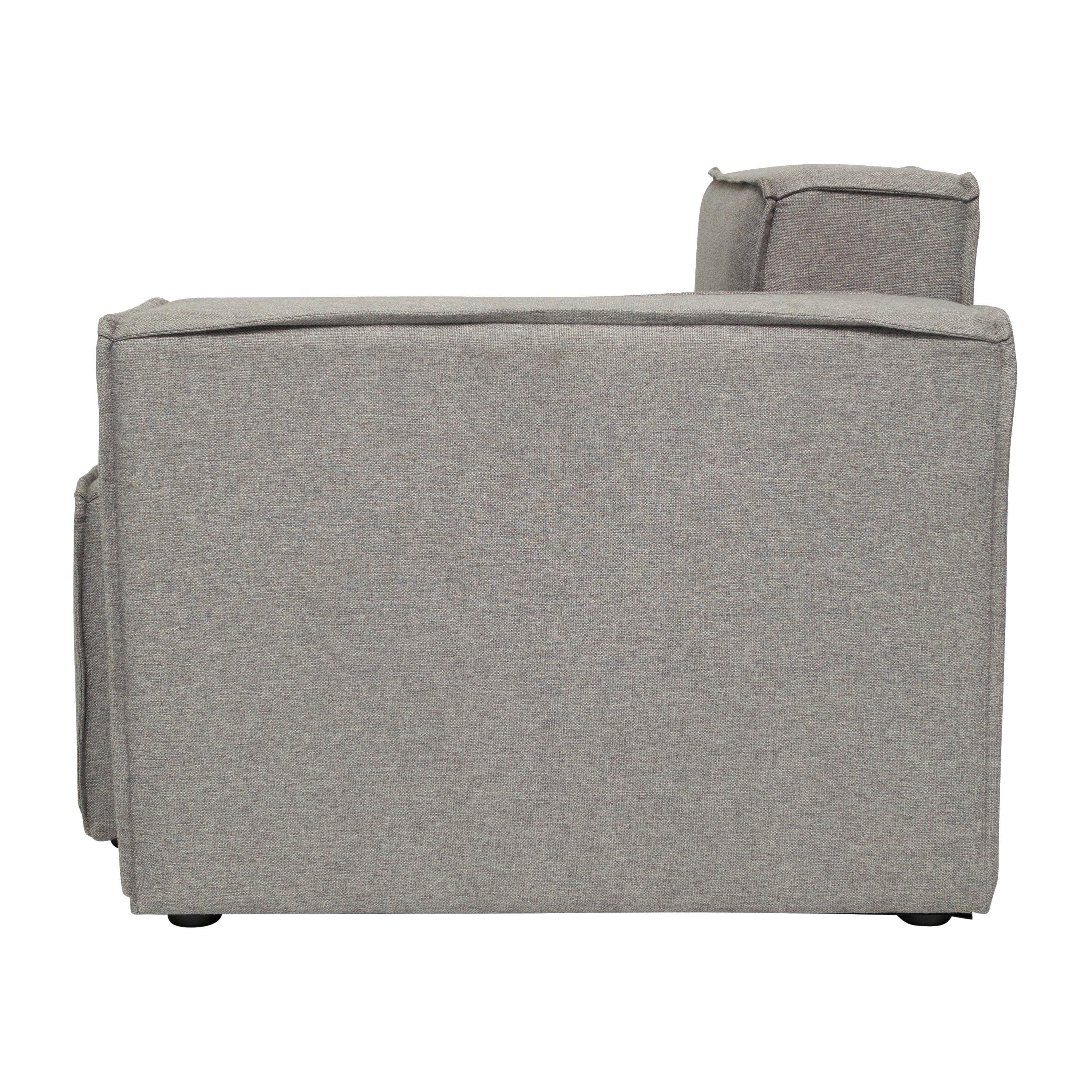 Gray Modular Sectional Sofa with Arm Rest N91588