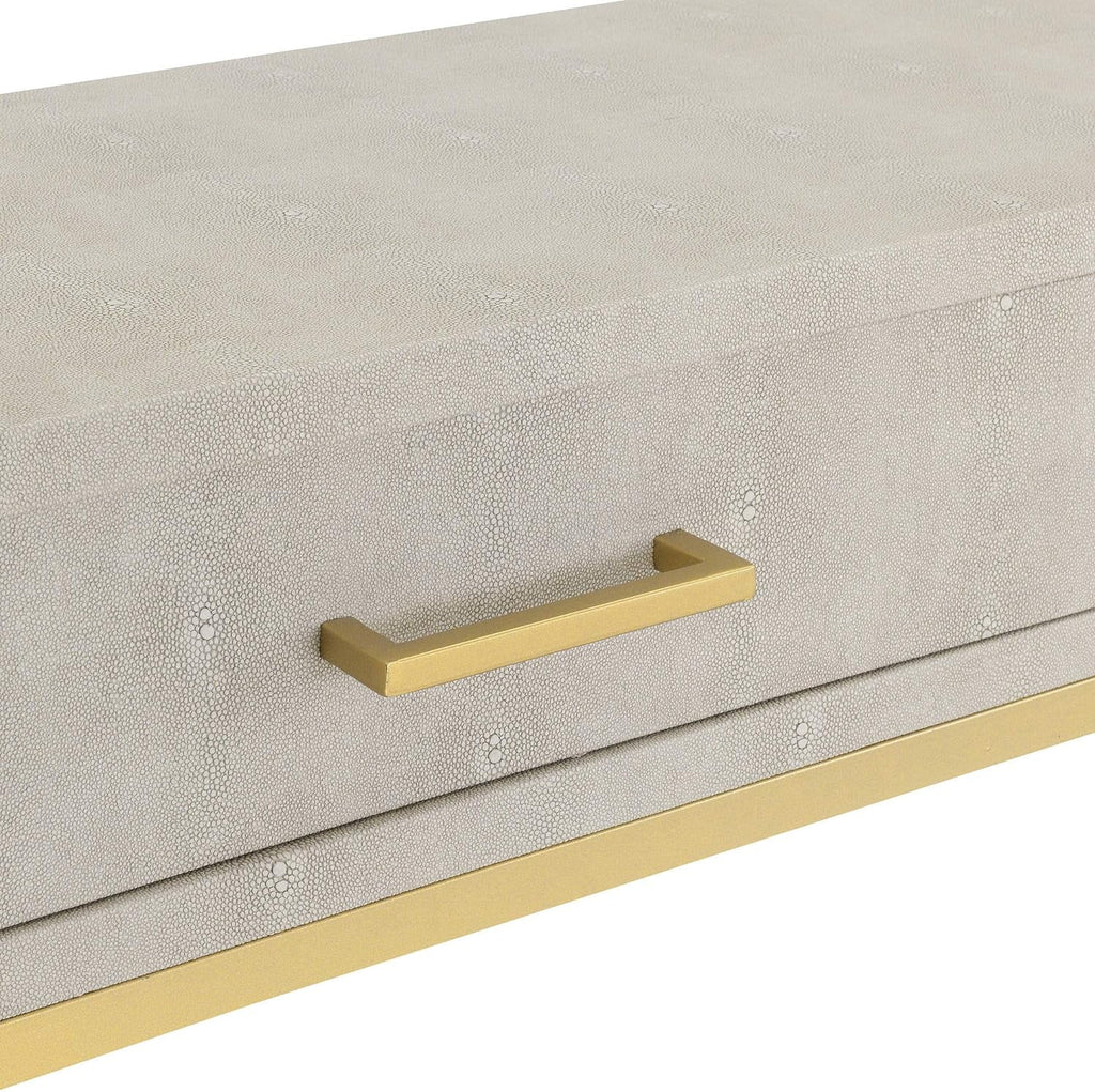 Beige/Gold Console Table B96912