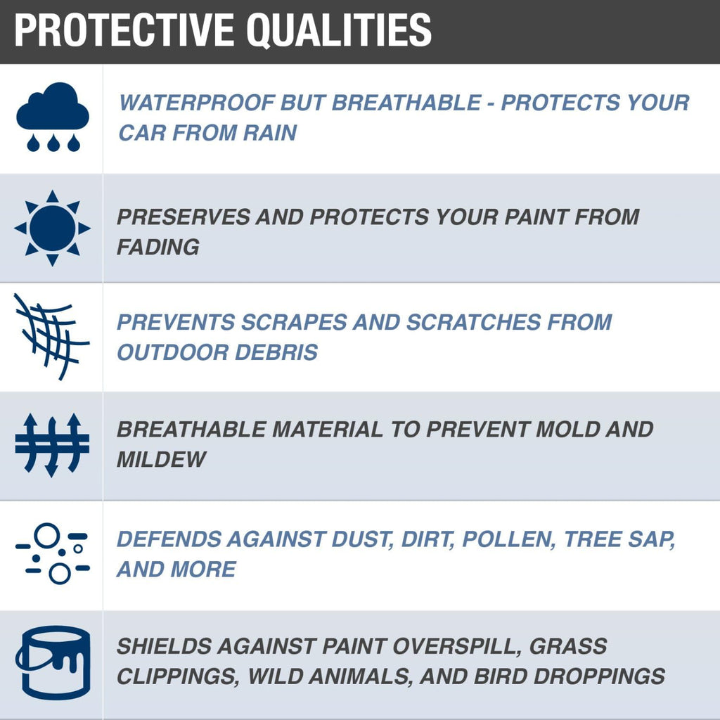 Gray Water-Resistant Car Cover K739