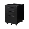 Black 3-Drawer Mobile Filing Cabinet Q9106