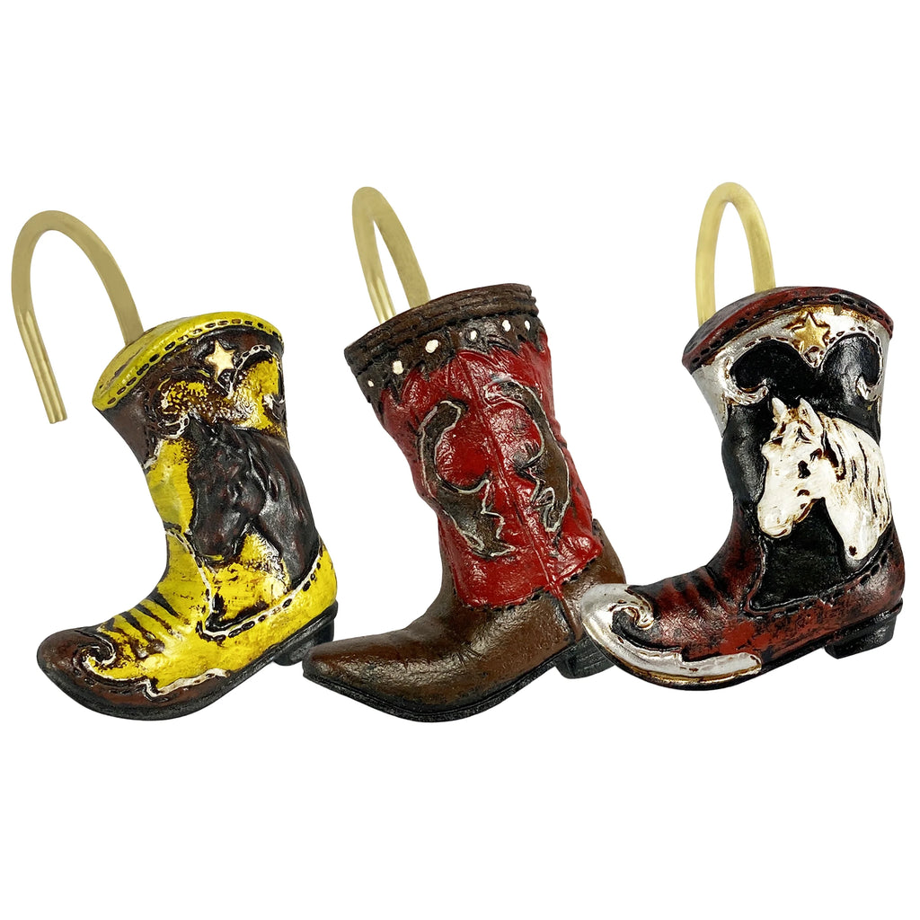 Cowboy Boot Shower Curtain Hooks D566290