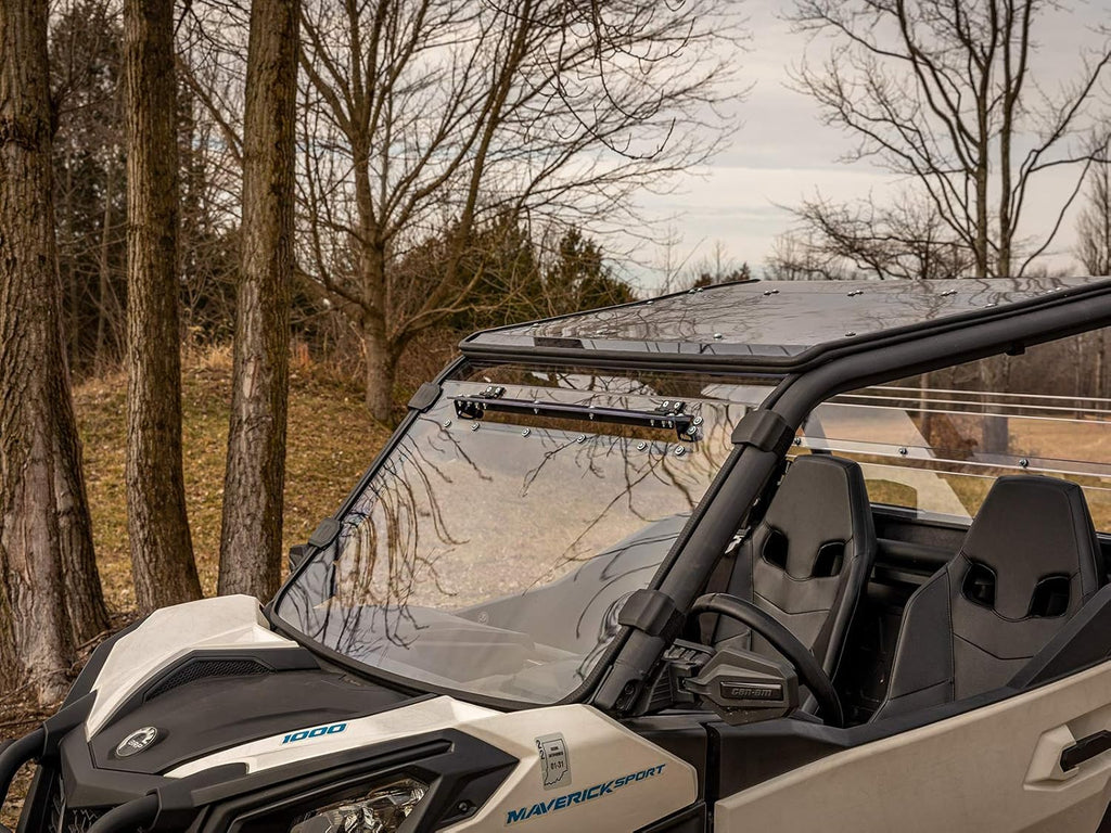 Heavy-Duty Scratch Resistant Full Vented Windshield, 1/4" Thick Polycarbonate B850
