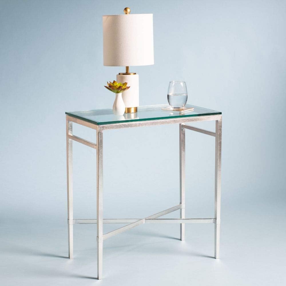 Antique Gold Glass Side Table T3070