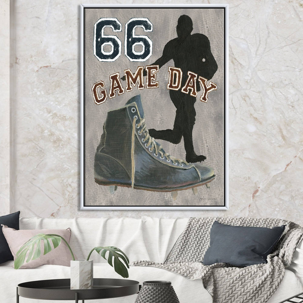 Vintage Sport Framed Canvas - Black - 34 in. Wide x 44 in. High M530