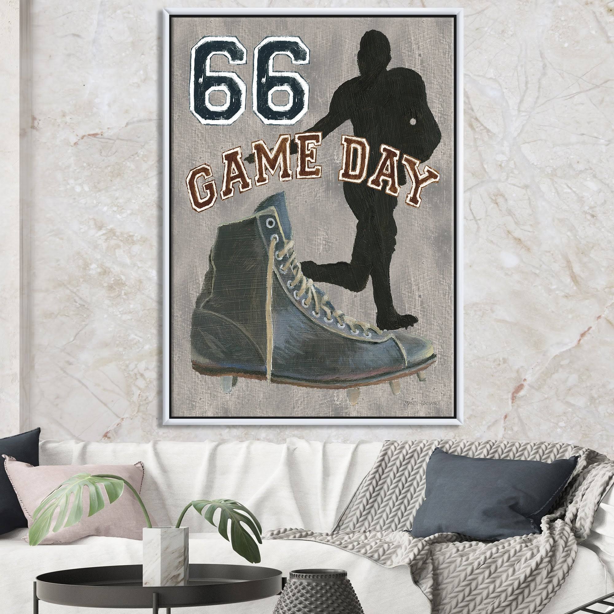 Vintage Sport Framed Canvas - Black - 34 in. Wide x 44 in. High M530