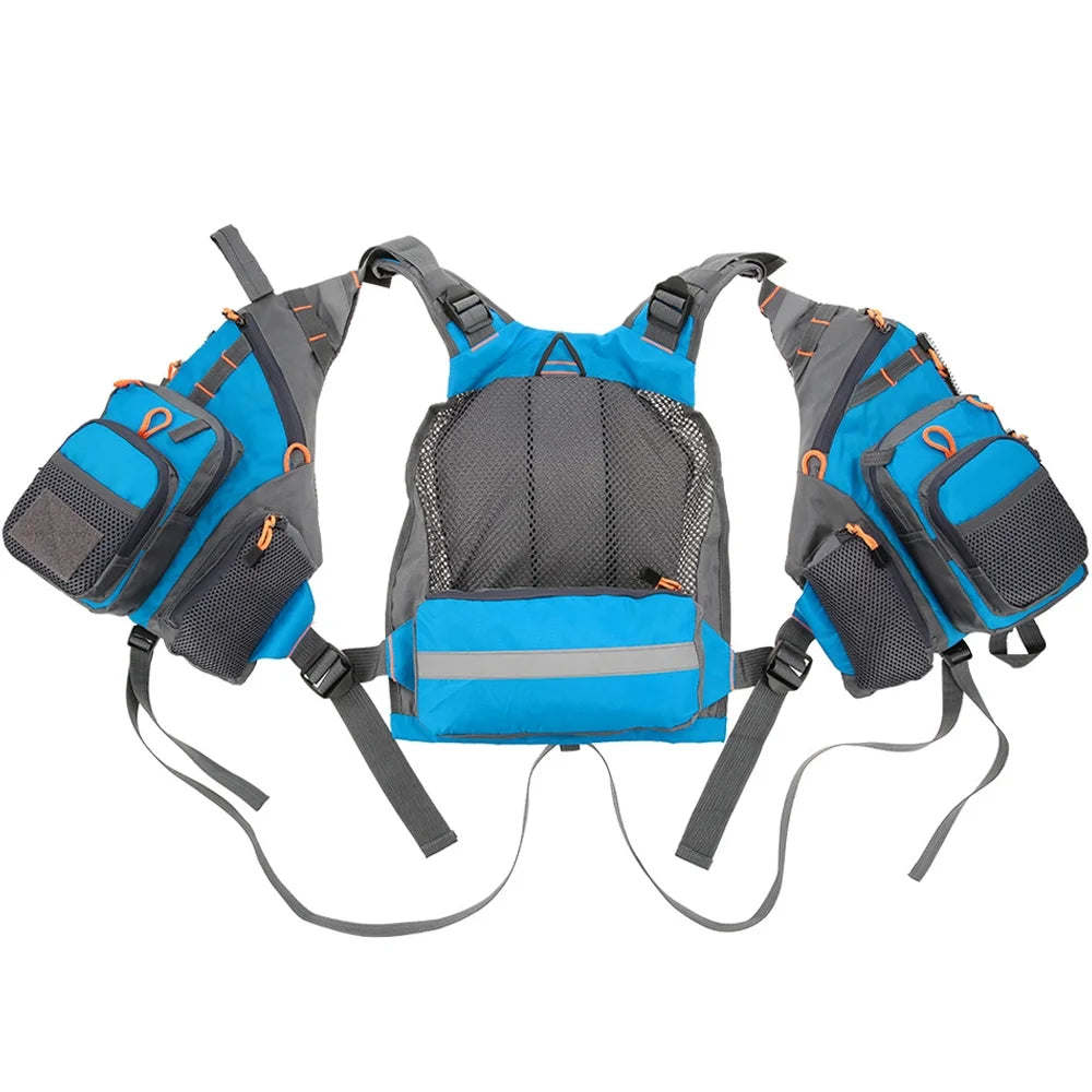 Outdoor Padded Fishing Life Jacket Swimming Sailing Waistcoat Floatation Device A56722