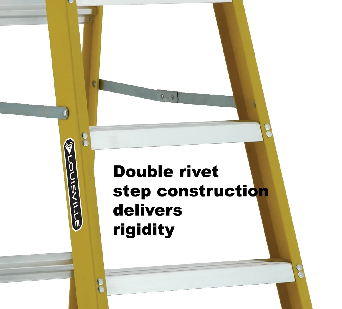 Fiberglass Step Ladder, 250-lb Capacity V9627