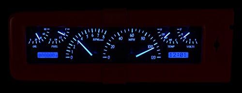 Analog Dash Gauges System Black Alloy J1544