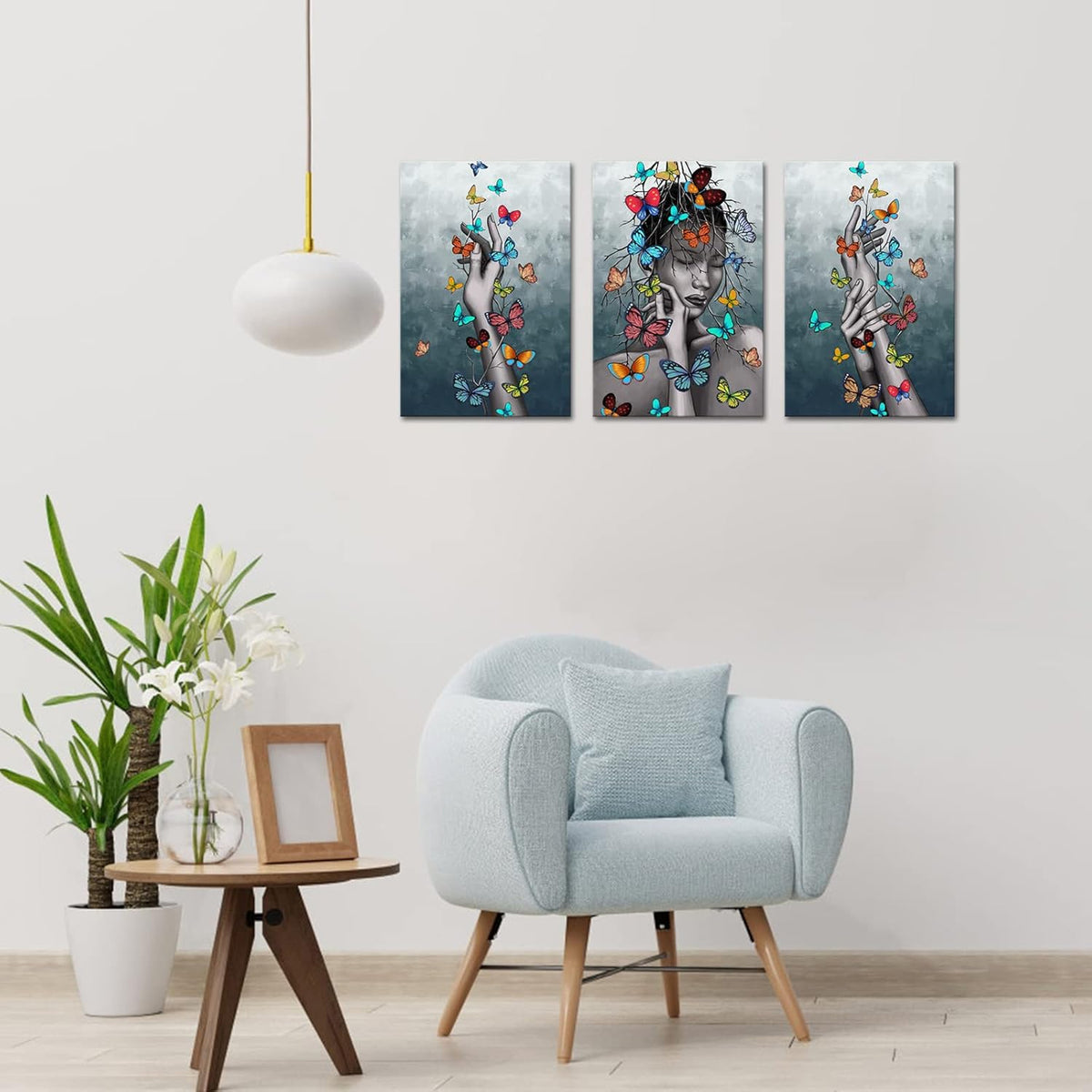 3 Piece African American Wall Art Canvas Print Stretched and Framed Ready to Hang J3329