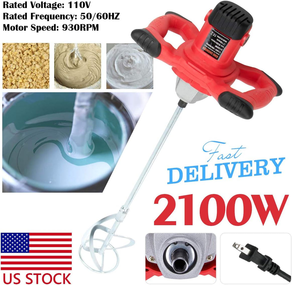 2100W Electric Mortar Mixer, 6-Speed, Pack of 2 Z720
