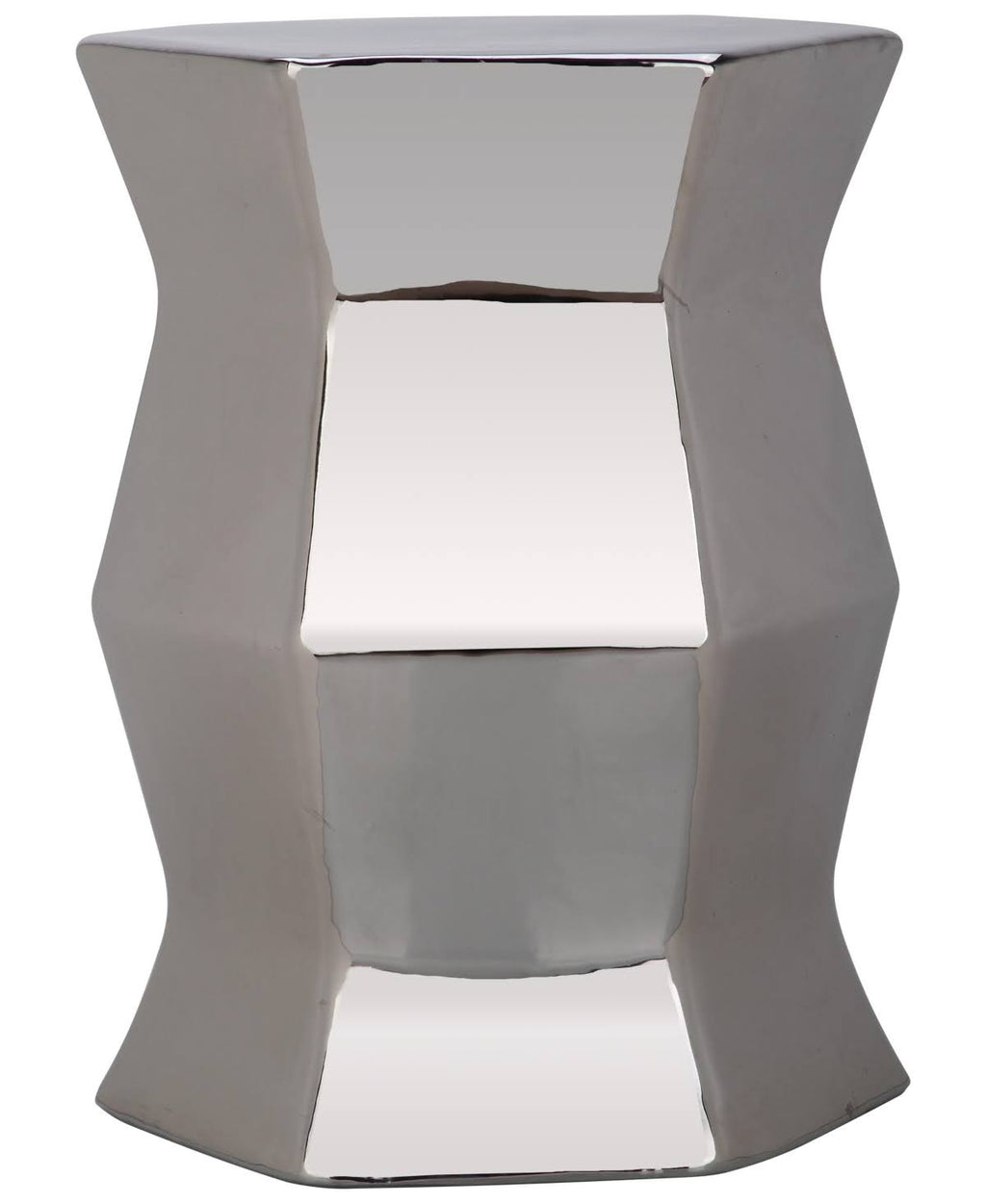 Gold Hexagon Garden Stool O9343