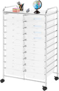 20-Drawer Rolling Storage Cart White L508