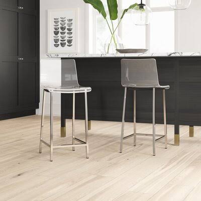 Counter Stool Seat Height 24x22 Shiny Chrome D42231