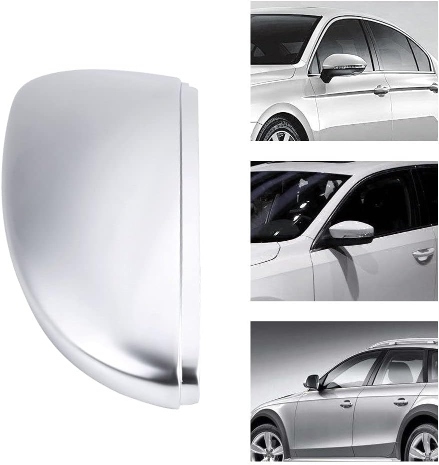 Matte Chrome Rearview Mirror Cover Trim Pair B442959