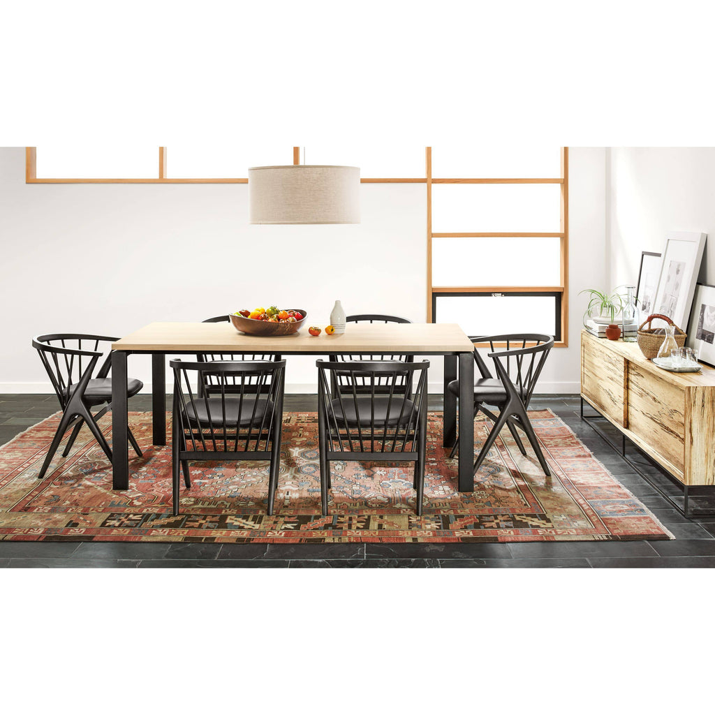 Satin Etched Tempered Glass Top Square Table F100