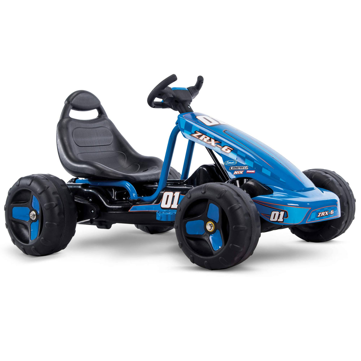 Blue 6V 2 in 1 Flat Kart Toy E96060