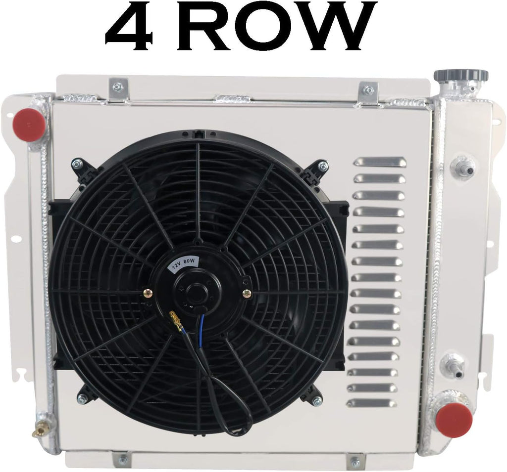 4 Row All Aluminum Radiator with Shroud Fan Y81130