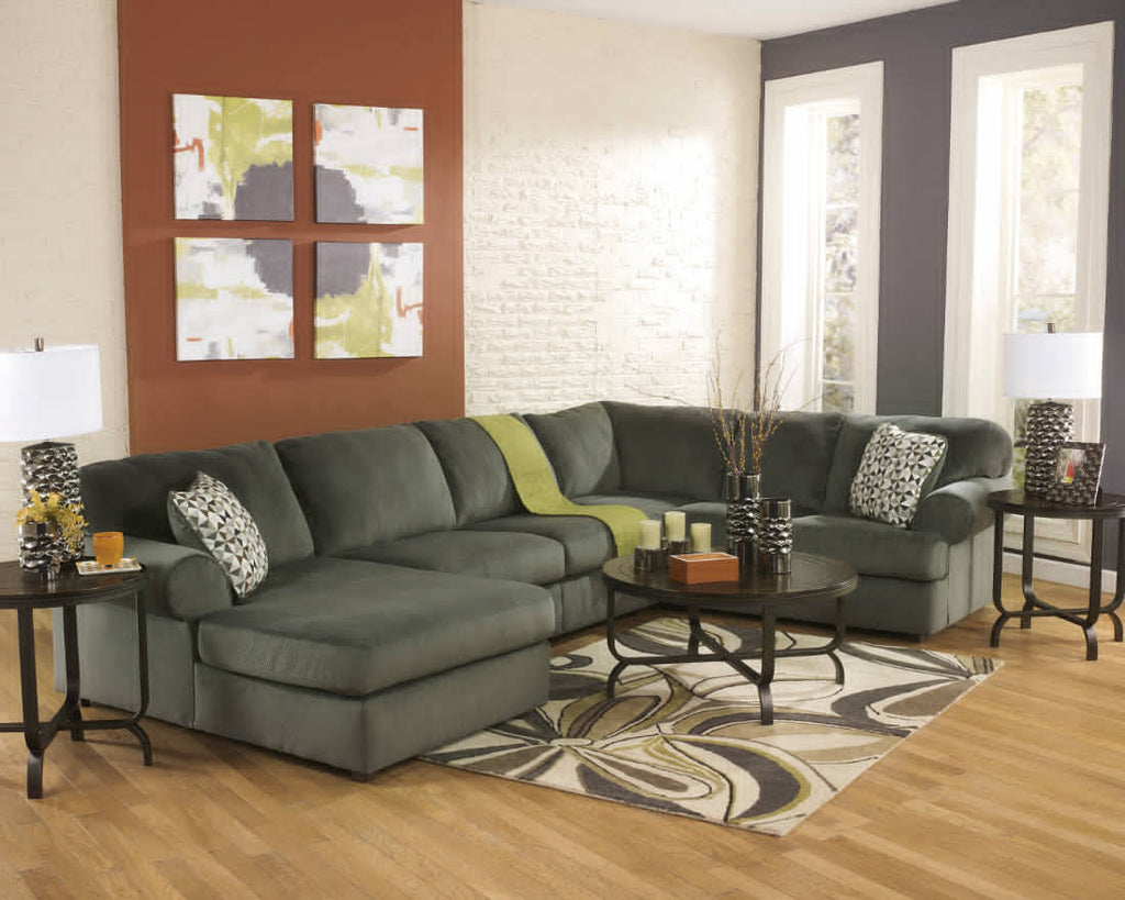 Oversized Pewter Accent Ottoman F601