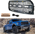 F150 Front Bumper Grille with 3 Amber LED Lights U5766