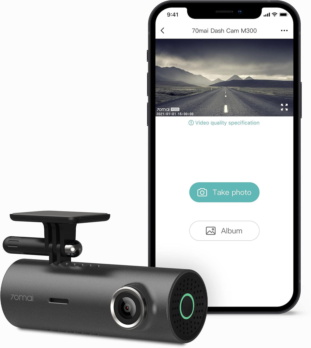 1296P QHD Built in WiFi Dash Camera with Night Vision, Pack of 2 C360