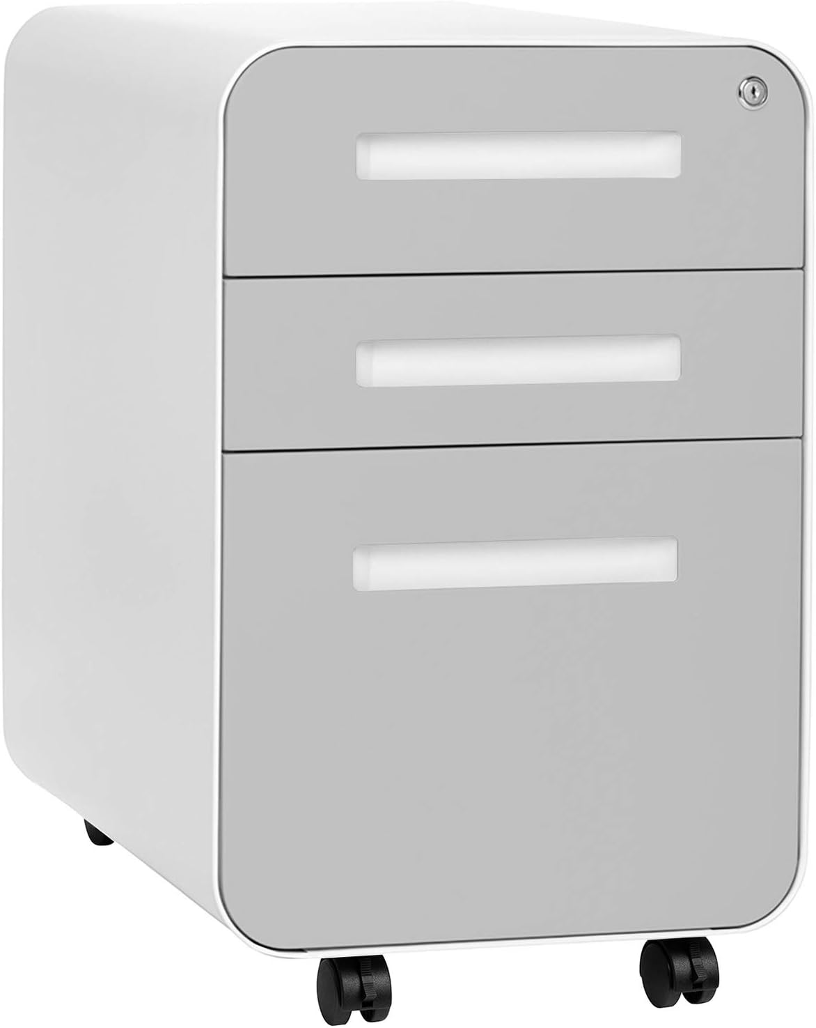 3-Drawer Mobile File Cabinet, Pre-Assembled, Aqua G80842