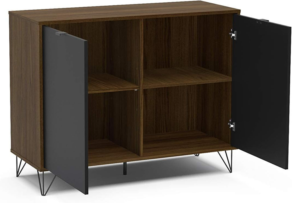 Dark Brown Black Sideboard Buffet Storage Cabinet G2604