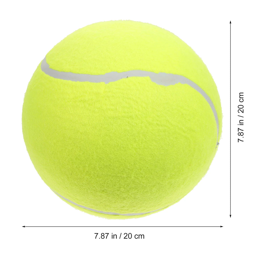 20cm Inflatable Flannel Tennis Ball Yellow Z655098
