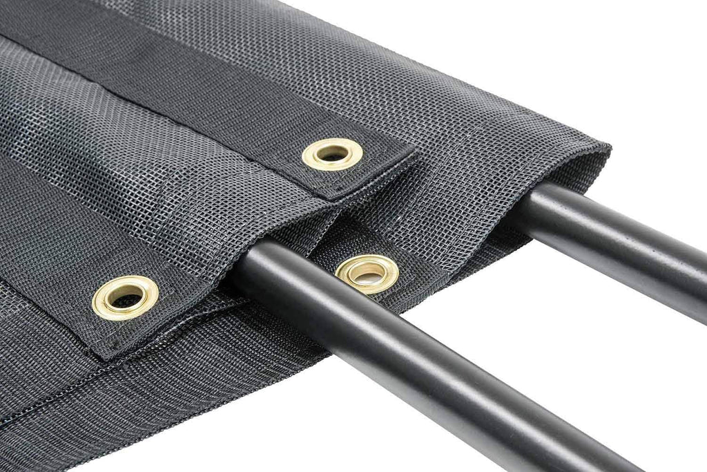 7' x 14' Vinyl Coated Mesh Tarps with 5 Inch 18oz Double Pocket Pack of 2 L27535