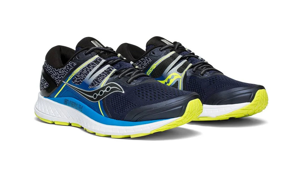 Navy Blue Citron Wide Running Shoes E21772