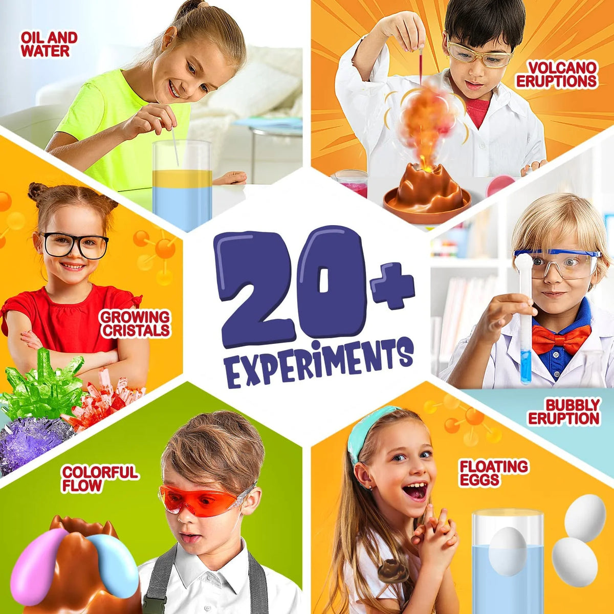 Science Kit for Kids, 21 Science Experiments R281