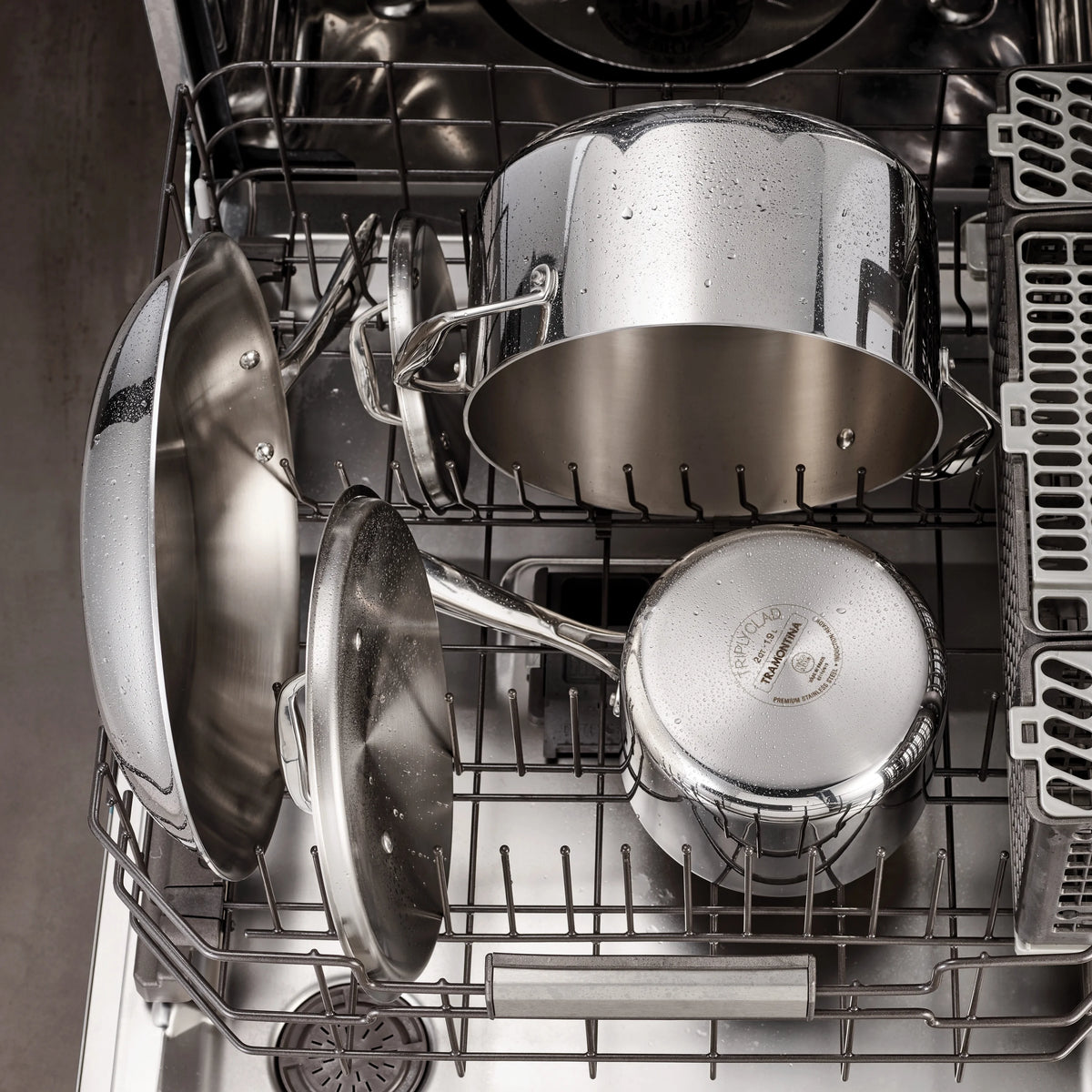 12" Tri Ply Clad Stainless Steel Fry Pan B552890